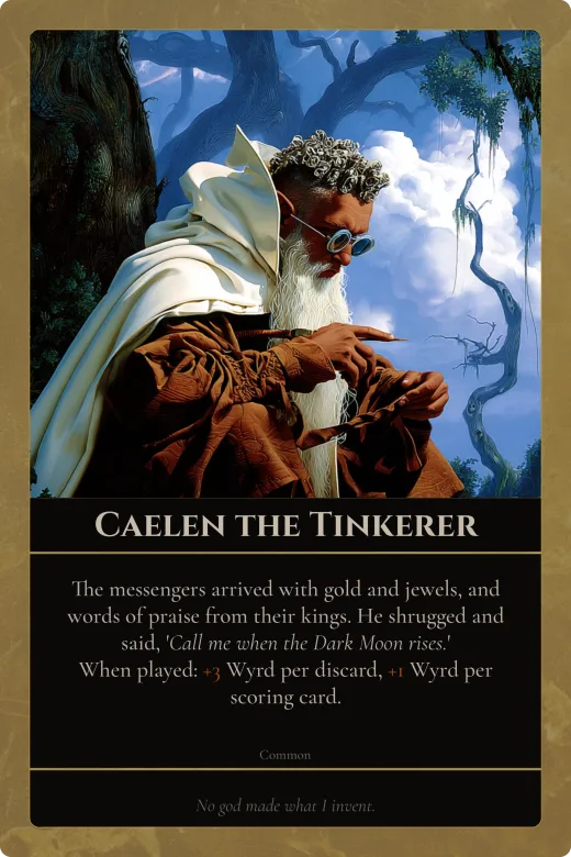 Caelen the Tinkerer hero card